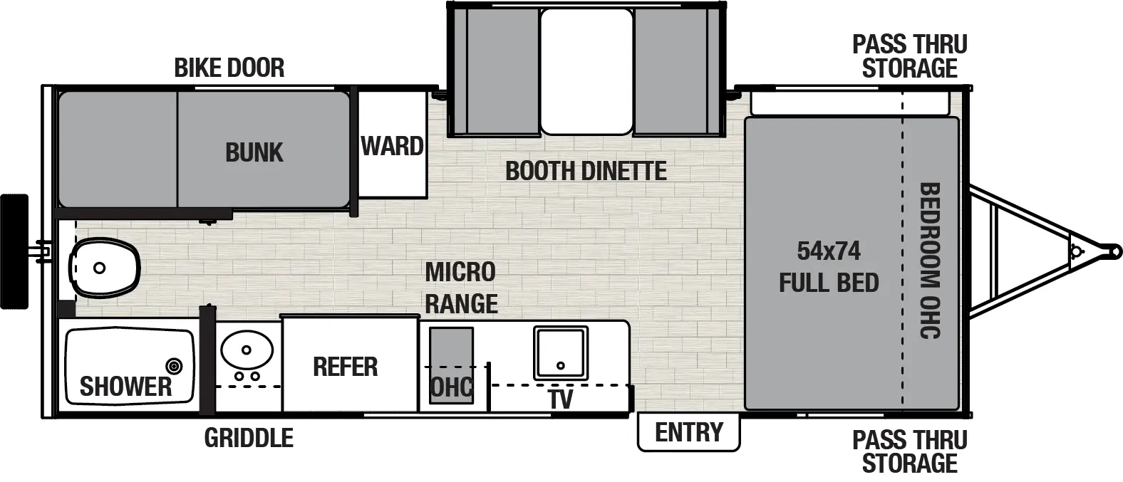 Northern Spirit Bijou 19BHB Floorplan
